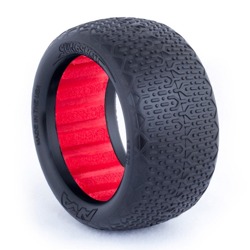 AKA AKA13120VR-SND 1/10 BUGGY EVO TYPO REAR (SUPER SOFT) W/ RED INSERT