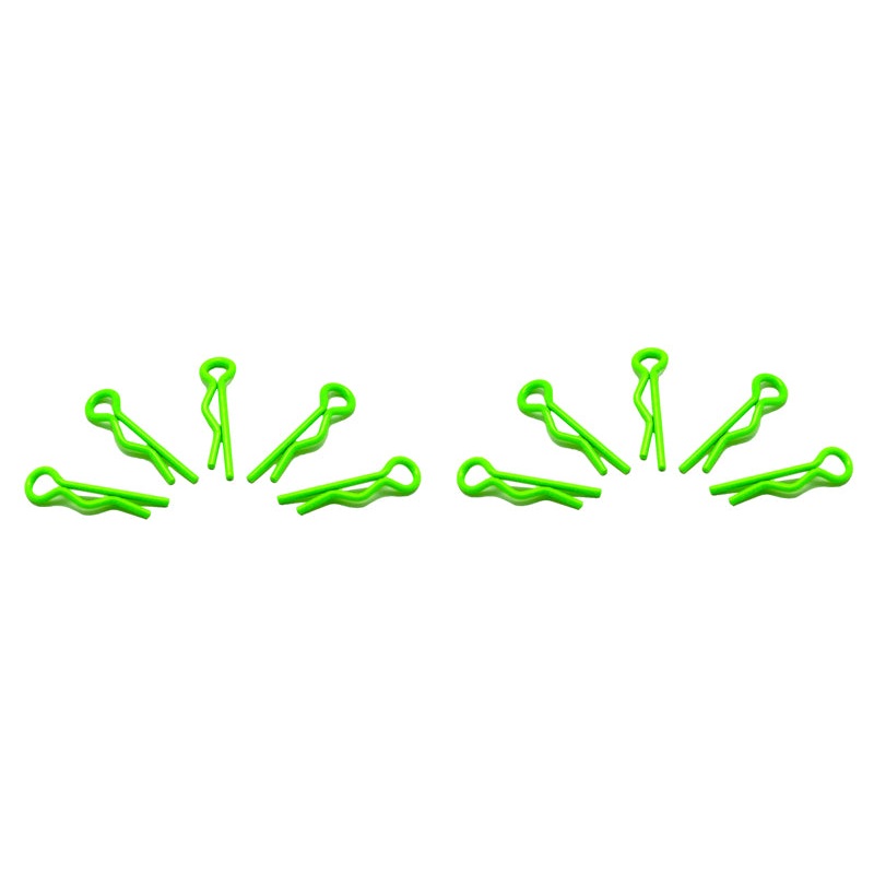 Arrowmax AM-103103 Small Body Clip 1/10 – Fluorescent Green  (10)