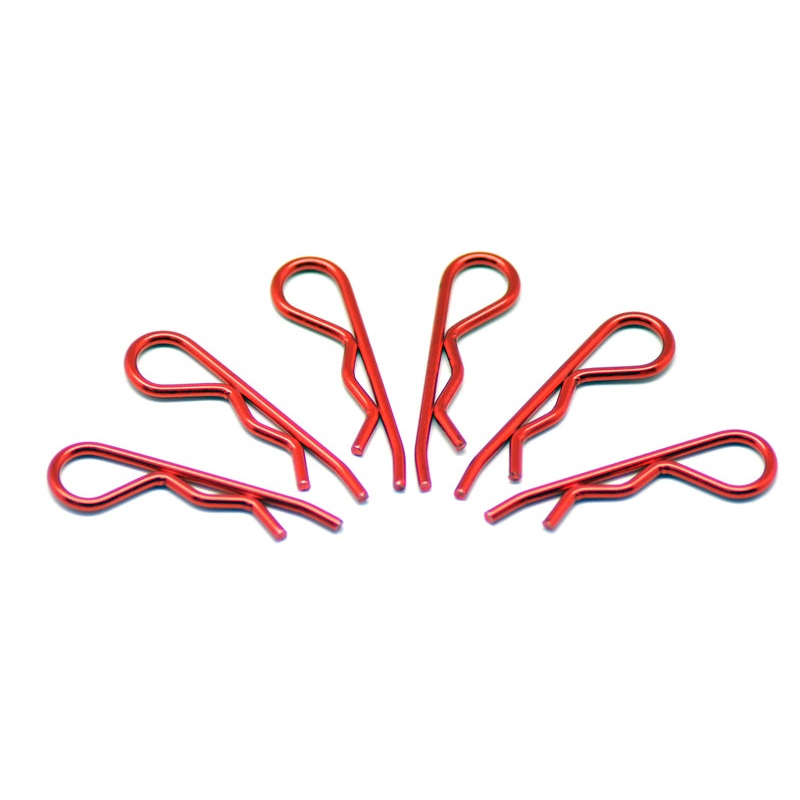 Arrowmax AM-103122 Body Clip 1/8 – Metallic Red  (6)