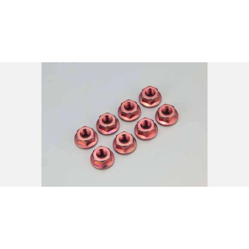 Kyosho 1-N4045F-R Fl. Nut Red (M4x4.5)(8)