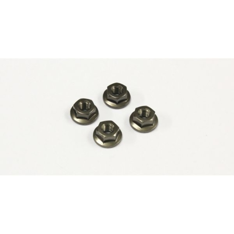 Kyosho 1-N4045FA-GM Fl. Nut Gunmetal (M4x4.5)(4)
