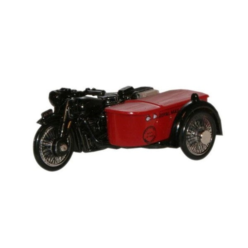 Oxford 76BSA003 1/76 BSA Motorbike and Sidecar – Royal Mail