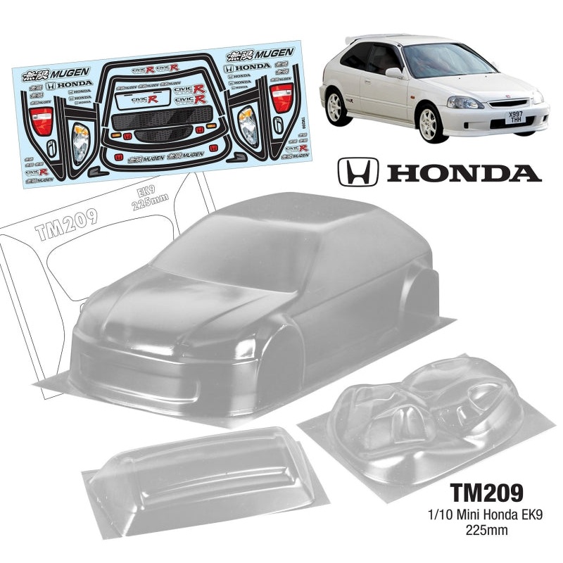 Team C TM209 1/10 MINI HONDA EK9 WB 225mm