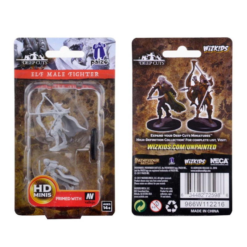 WizKids 72598 Pathfinder Deep Cuts: Elf Male Fighter