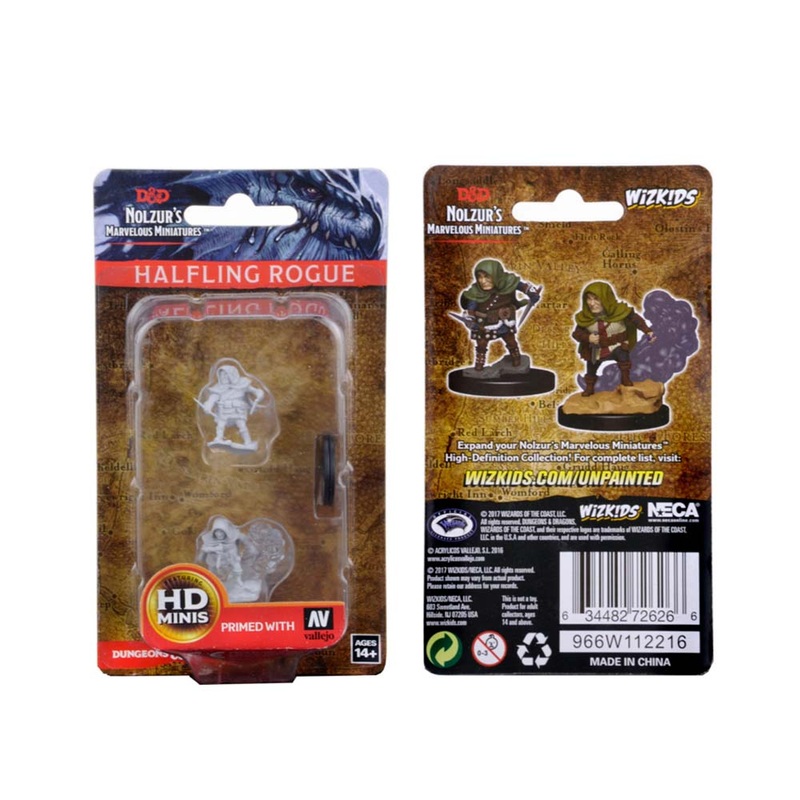 WizKids 72626 D&D Nolzurs Marvelous Miniatures: Halfling Male Rogue