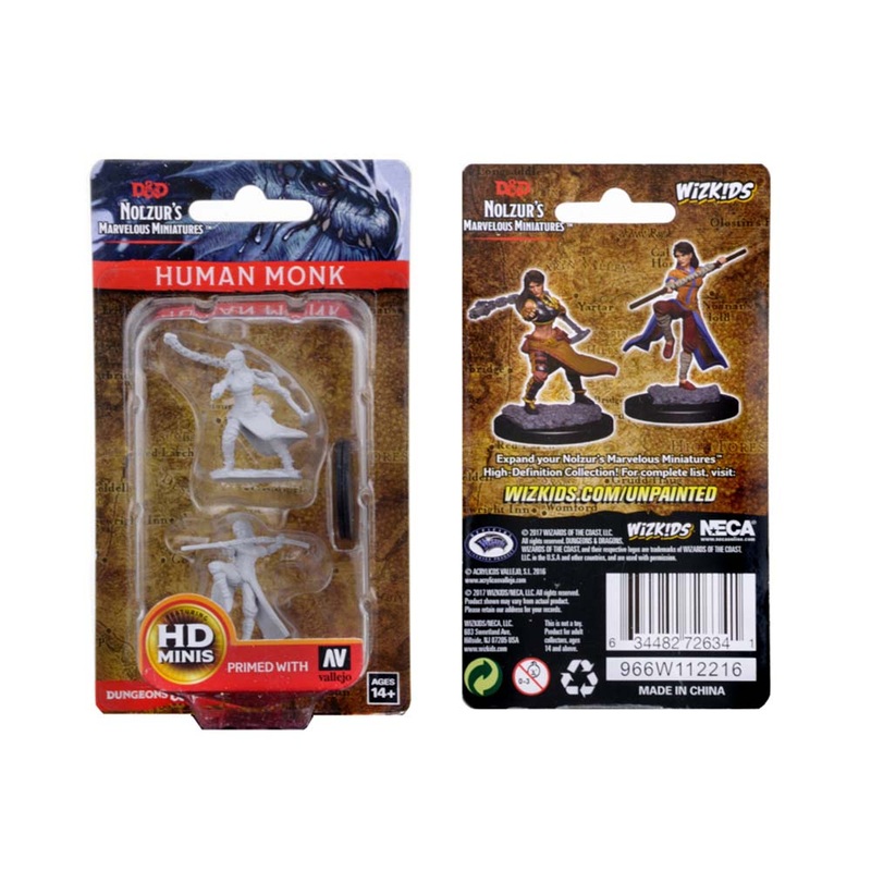 WizKids 72634 D&D Nolzurs Marvelous Miniatures: Human Female Monk