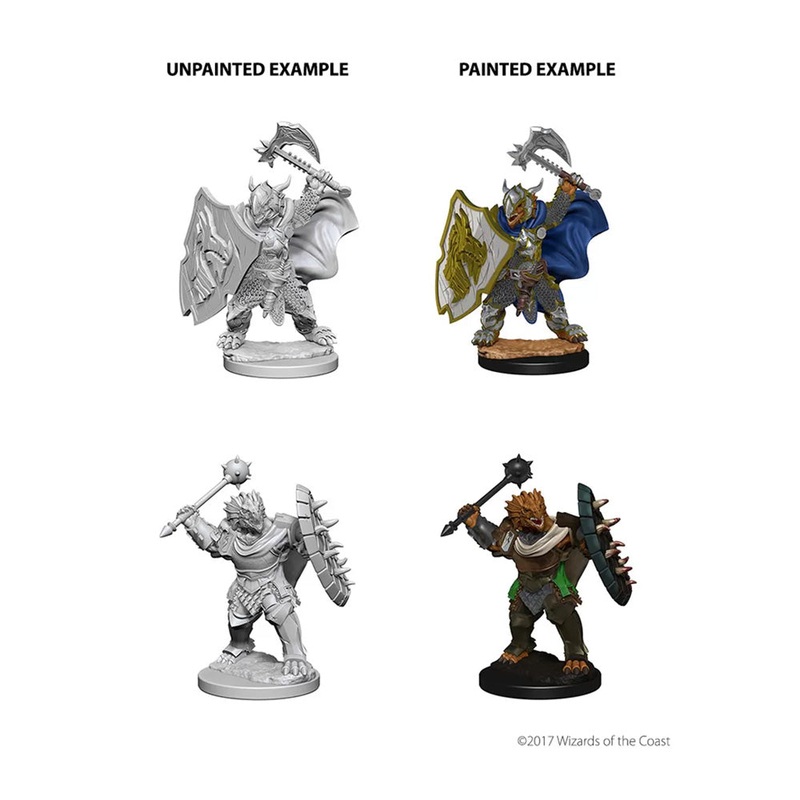 WizKids 73200 D&D Nolzurs Marvelous Miniatures Marvelous Unpainted: Dragonborn Male
