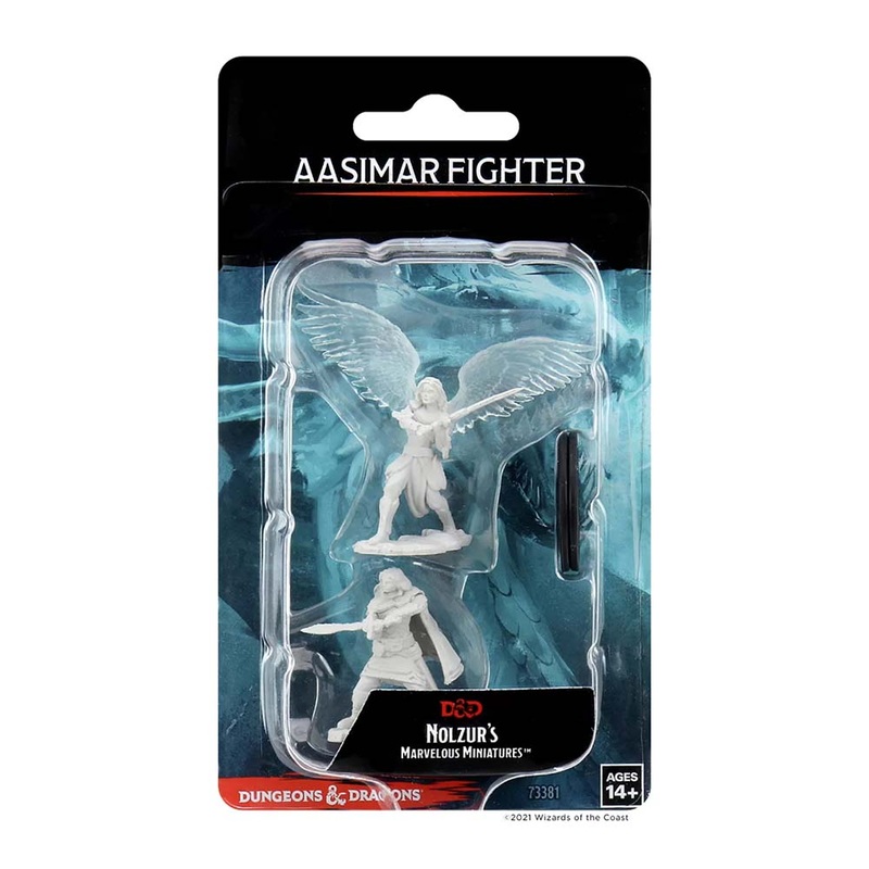 WizKids 73381 D&D Nolzurs Marvelous Miniatures: Female Aasimar Fighter