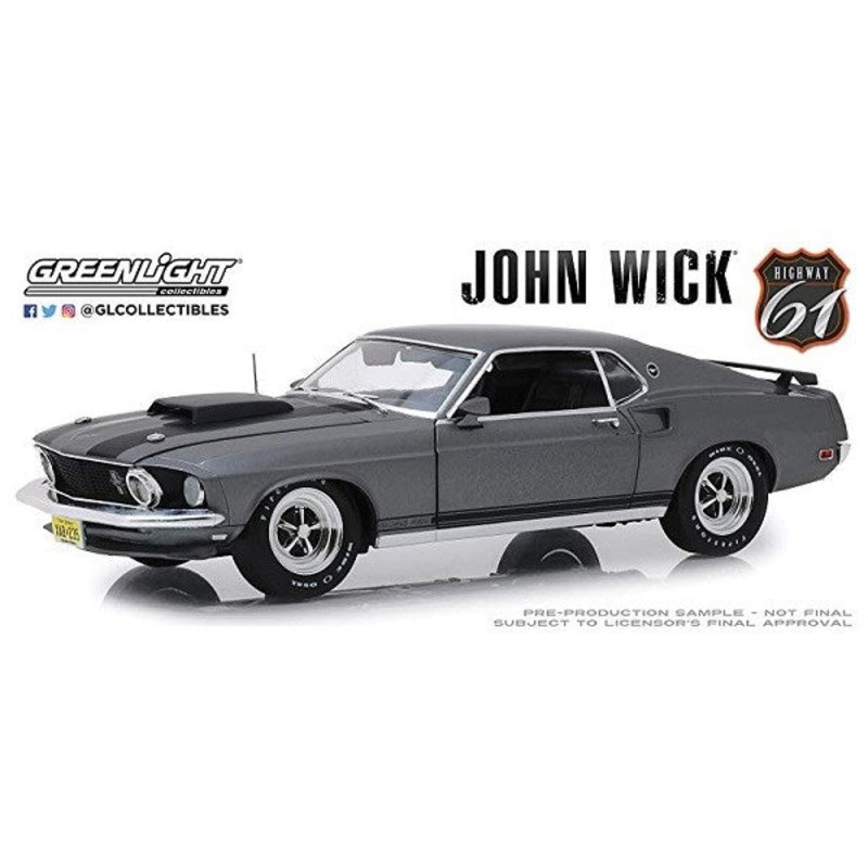 GreenLight HWY-18016 1/18 1969 Ford Mustang Boss 429 – John Wick
