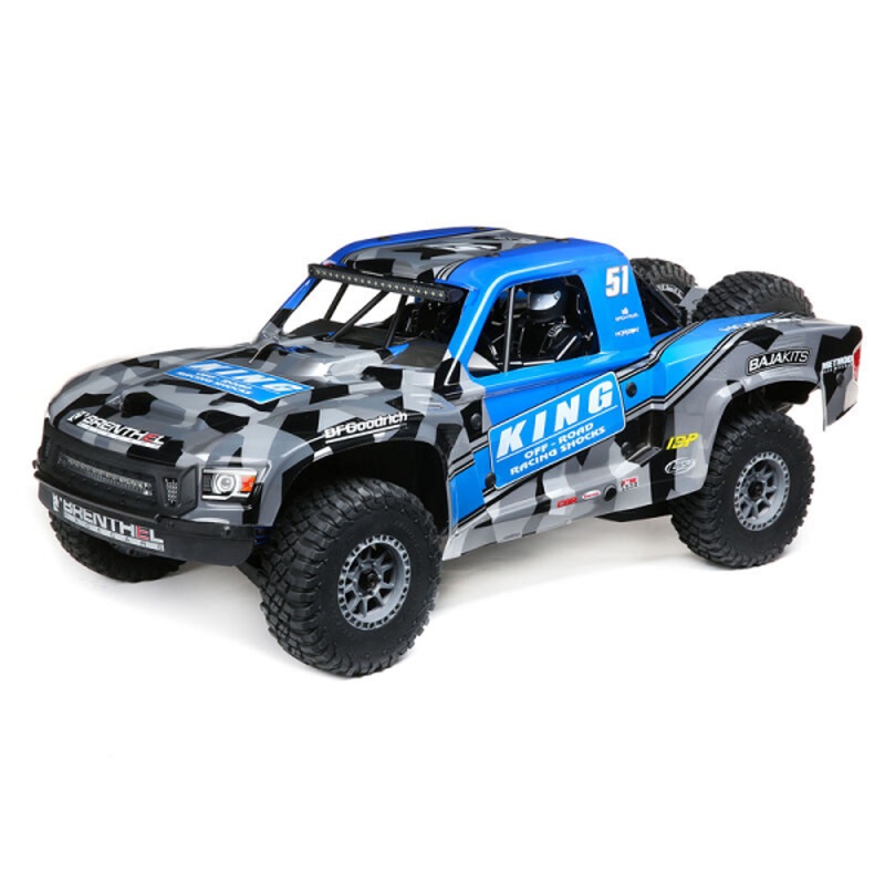 Losi 05021T2 1/6 Super Baja Rey 2.0 RTR 4WD BL Desert Truck – King Shocks (Blue)