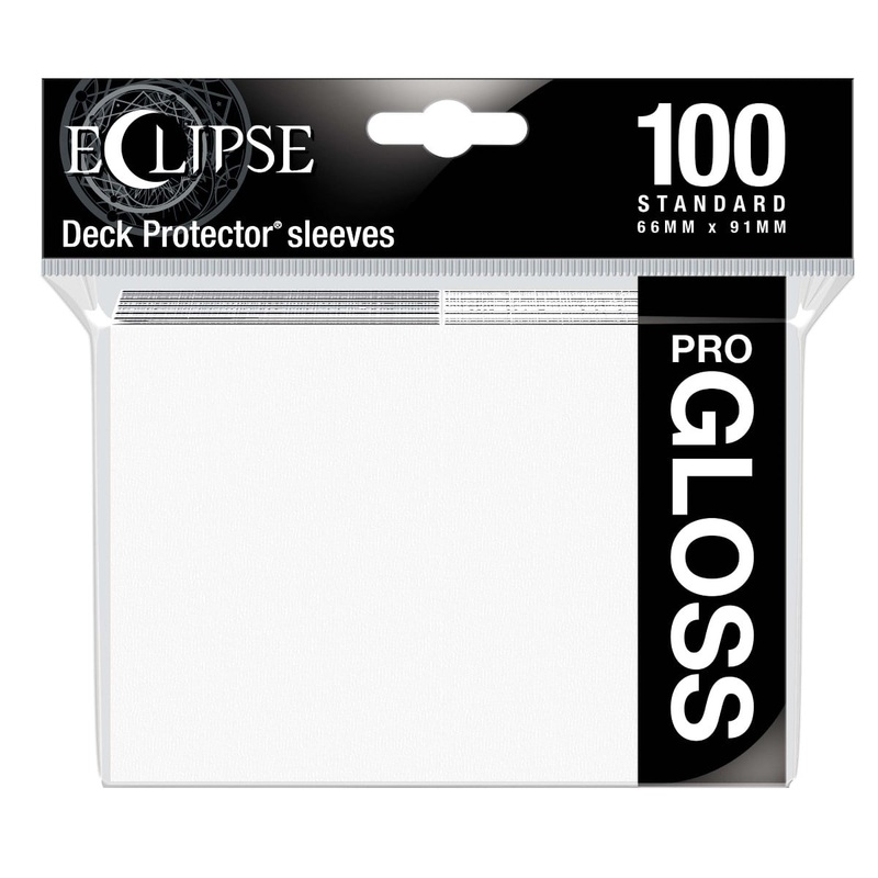 Ultra Pro 15600 Eclipse Gloss Standard Sleeves: Arctic White
