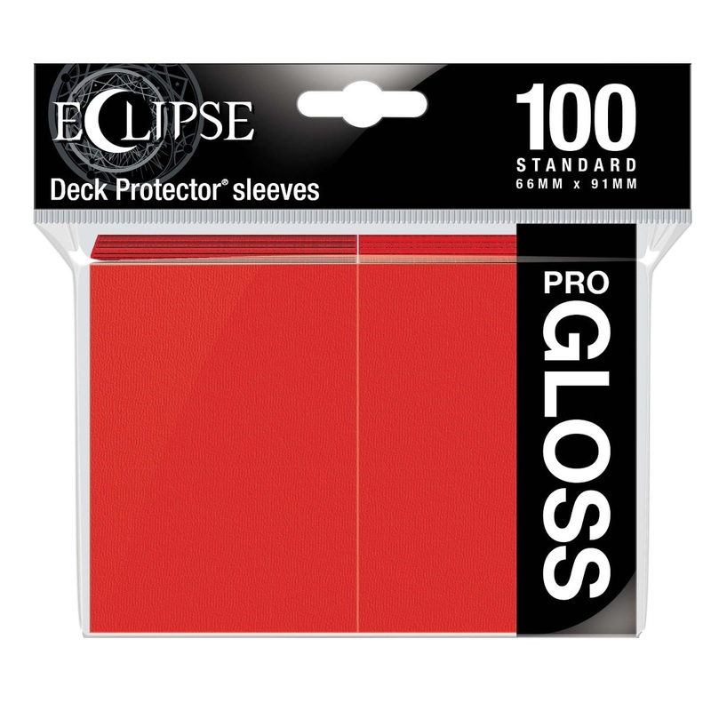 Ultra Pro 15604 Eclipse Gloss Standard Sleeves: Apple Red