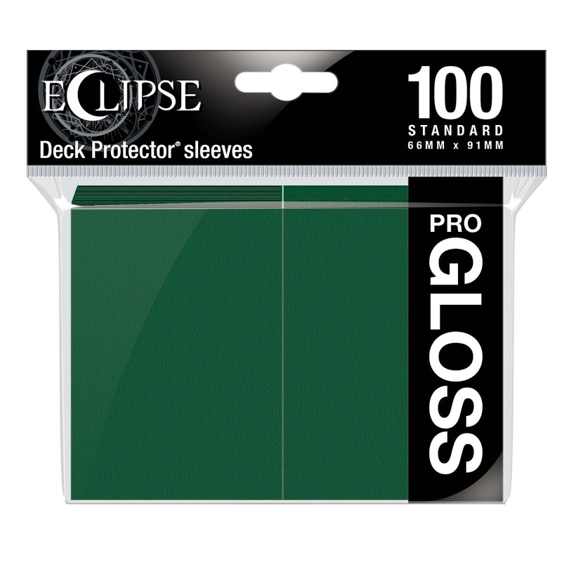 Ultra Pro 15605 Eclipse Gloss Standard Sleeves: Forest Green