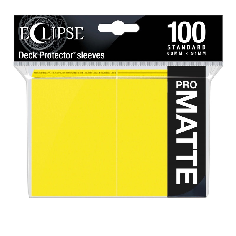 Ultra Pro 15620 Eclipse Matte Standard Sleeves: Lemon Yellow