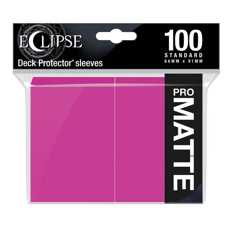 Ultra Pro 15621 Eclipse Matte Standard Sleeves: Hot Pink