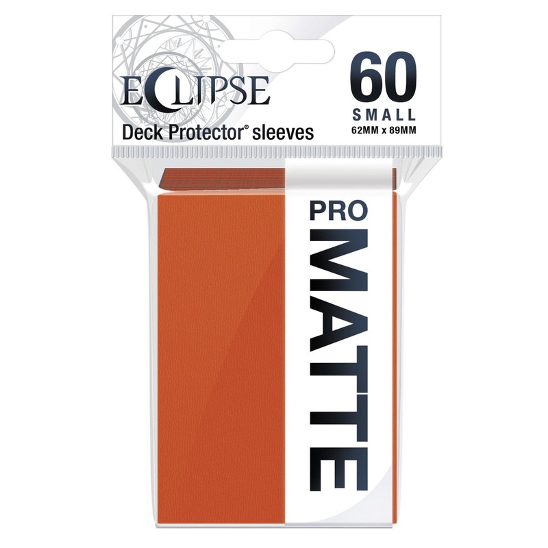 Ultra Pro 15643 Eclipse Matte Small Sleeves: Pumpkin Orange