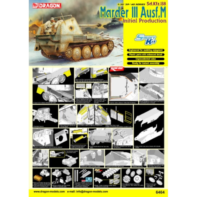 Dragon Model 6464 1/35 Sd.Kfz.138 Marder III Ausf.M Initial Production