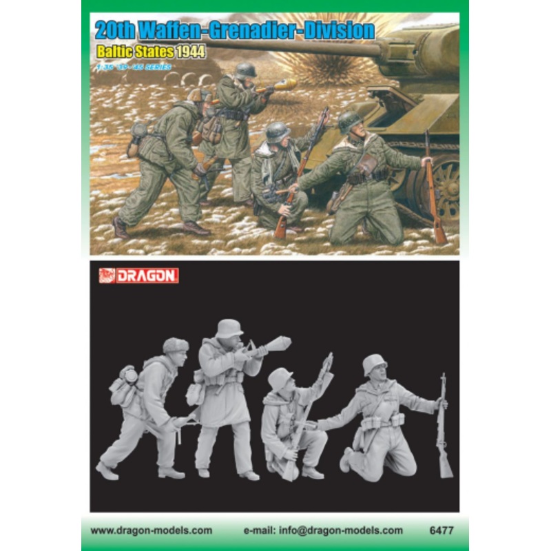 Dragon Model 6477 1/35 20th Waffen-Grenadier-Division (Baltic States 1944)