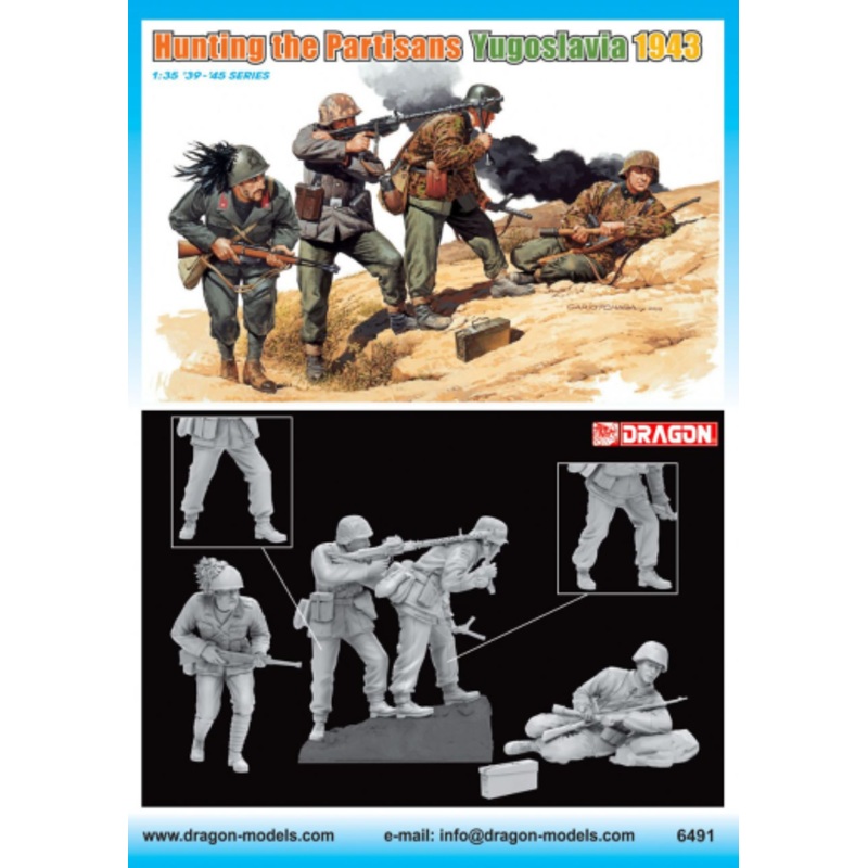 Dragon Model 6491 1/35 HUNTING THE PARTISANS (YUGOSLAVIA 1943)