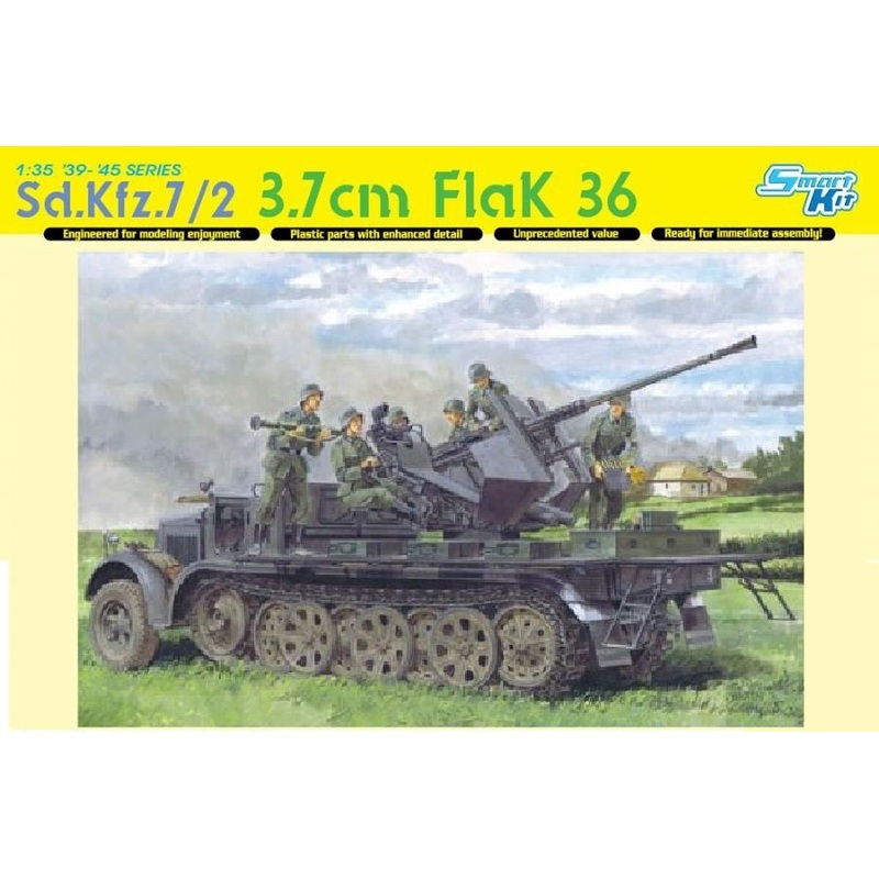 Dragon Model 6541 1/35 Sd.Kfz.7/2 3.7cm FlaK 36
