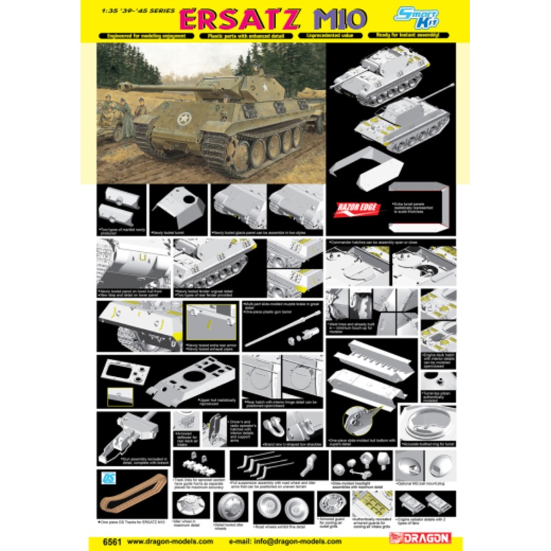 Dragon Model 6561 1/35 Panther G/M10 Ersatz Plastic Model Kit
