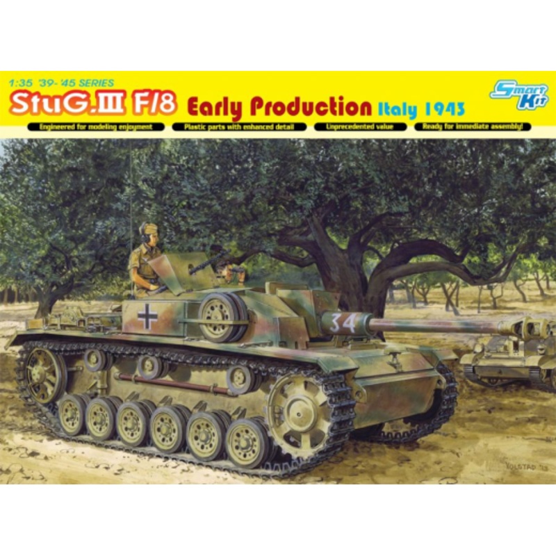 Dragon Model 6620 1/35 StuG.III Ausf.F/8 Early Production Italy 1943 (Smart Kit)