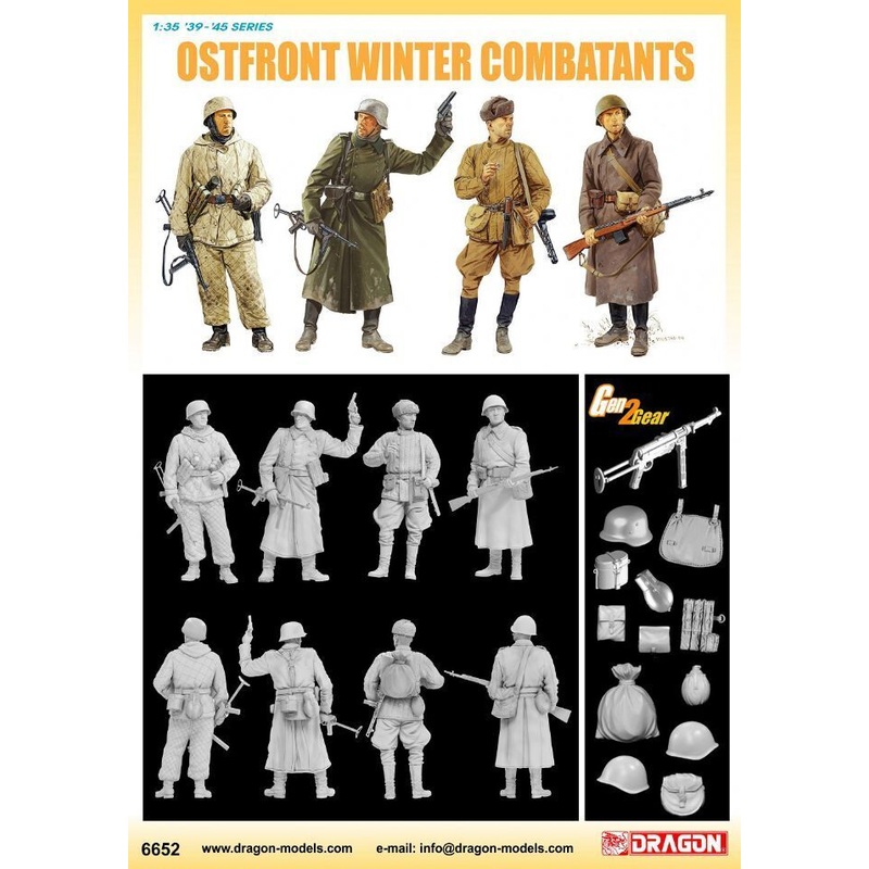 Dragon Model 6652 1/35 Ostfront Winter Combatants