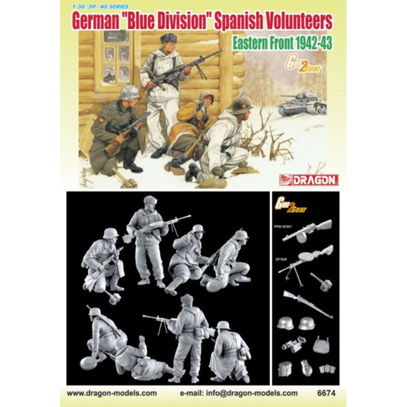 Dragon Model 6674 1/35 German Blue Div Spanish Volunteer