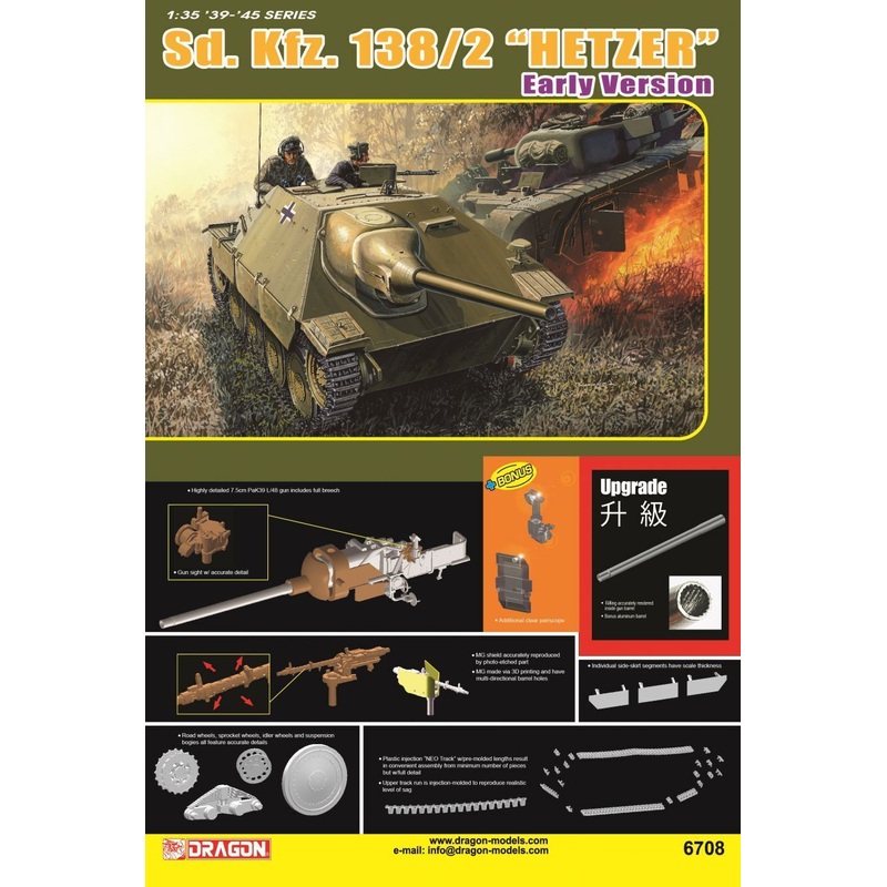 Dragon Model 6708 1/35 Hetzer Early Version