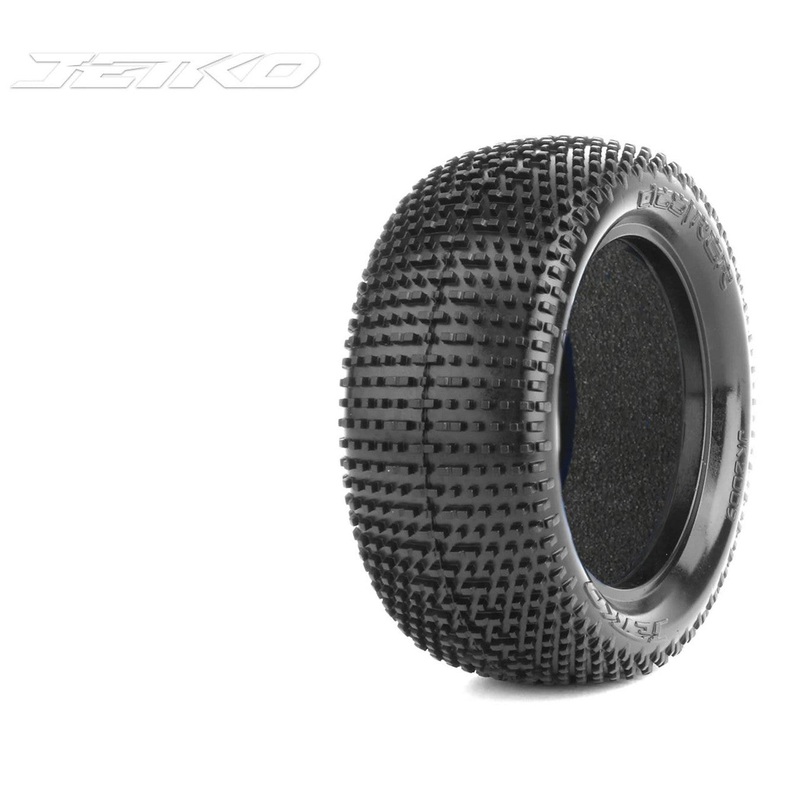Jetko JKO2009US-6222BK 1/10 Buggy 4WD Front-DESIRER Ultra Soft With Open Cell Foam 6222BK 41mm Wide Insert NZRCA 1/10 Nationals Control Tyre 2025