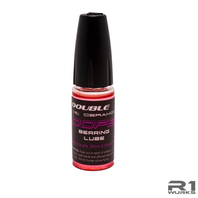 R1WURKS R1060033 10ml DOPE Double Ceramic Infused Bearing Lube Pink (Thin High Speed Bearing Oil)