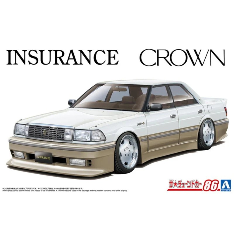 Aoshima 6790 1/24 INSURANCE UZS131 CROWN’89