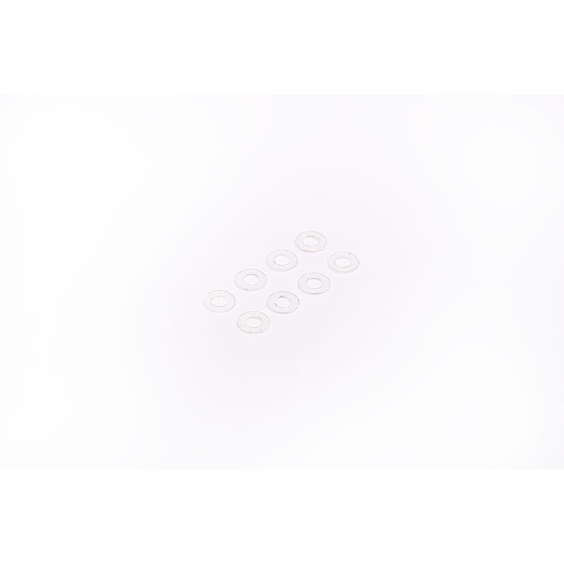 Koswork KOS40204-025NY 2x4x0.25mm 2mm Nylon Washer / Shim White (8)