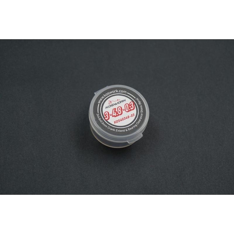 Koswork KOS40348-03 3×4.8×0.3mm Crank Extend & Bearing Clearance Shims (8pcs)
