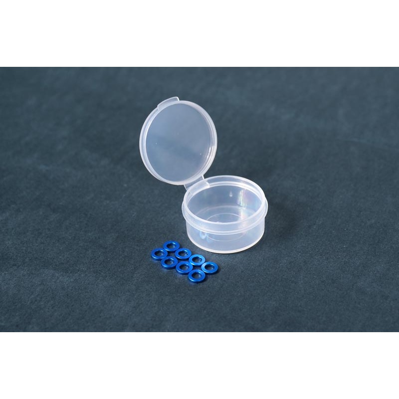 Koswork KOS40355-1B 3×5.5x1mm 3mm Aluminum Washer Blue (8pcs)