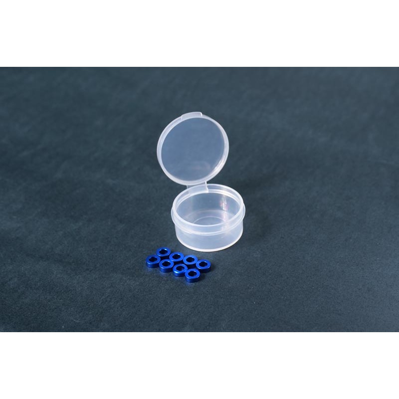 Koswork KOS40355-2B 3×5.5x2mm 3mm Aluminum Washer Blue (8pcs)