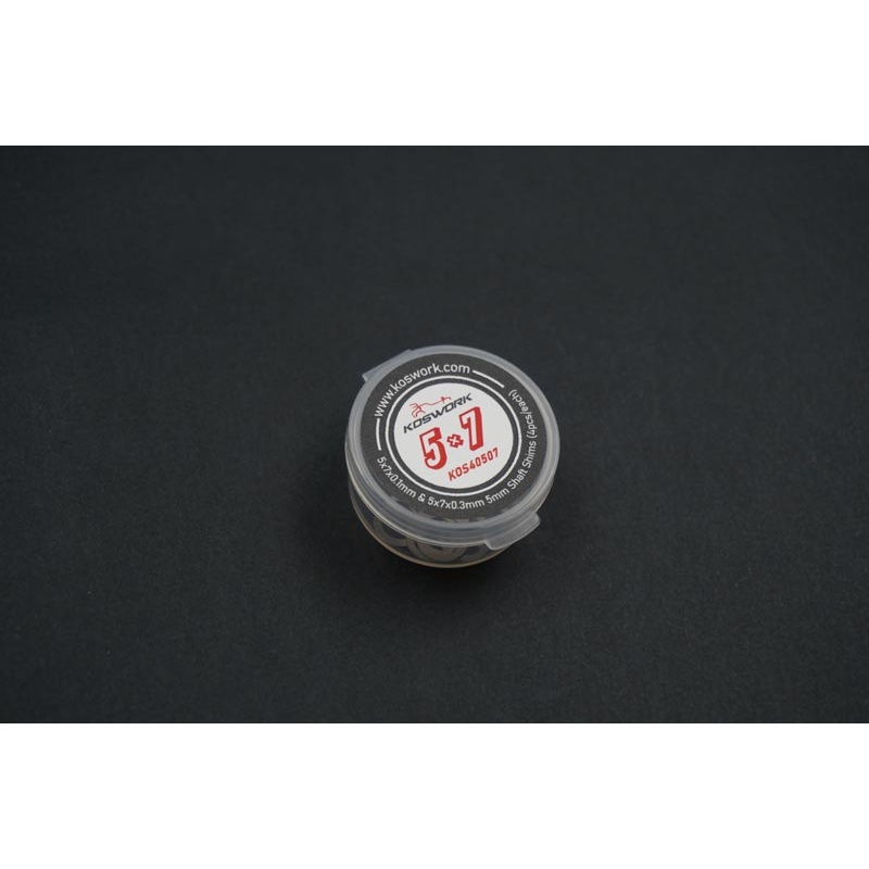 Koswork KOS40507 5x7x0.1mm & 5x7x0.3mm 5mm Shaft Shims (4pcs/each)