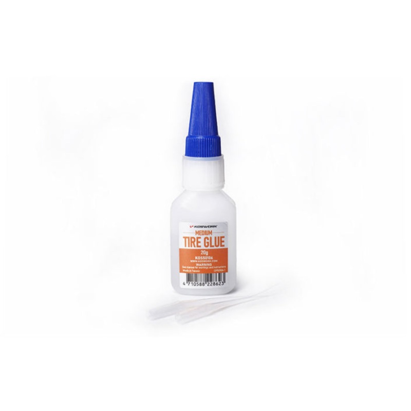 Koswork KOS50106 Tire Glue (Medium) 20g w/Pin Cap and Tips