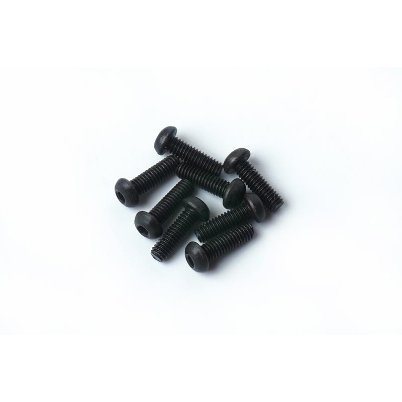 Koswork KOSBS2508 2.5x8mm Button Head Hex Hardened Steel Screw (w/container) (8)
