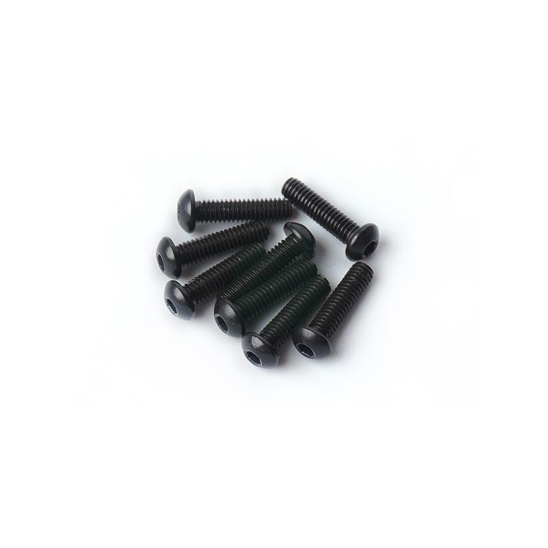Koswork KOSBS2510 2.5x10mm Button Head Hex Hardened Steel Screw (w/container) (8)