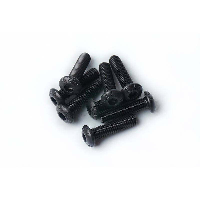 Koswork KOSBS312 3x12mm Button Head Hex Hardened Steel Screw (w/container) (8)