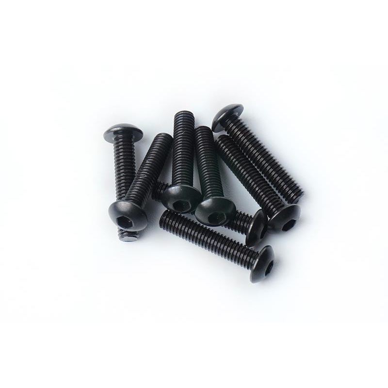 Koswork KOSBS315 3x15mm Button Head Hex Hardened Steel Screw (w/container) (8)