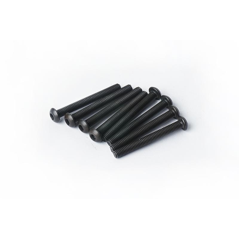 Koswork KOSBS326 3x26mm Button Head Hex Hardened Steel Screw (8)