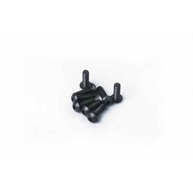 Koswork KOSBS412 4x12mm Button Head Hex Hardened Steel Screw (w/container) (8)
