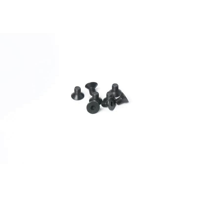 Koswork KOSFS2504 2.5x4mm Flat Head Hex Hardened Steel Screw (w/container) (8)