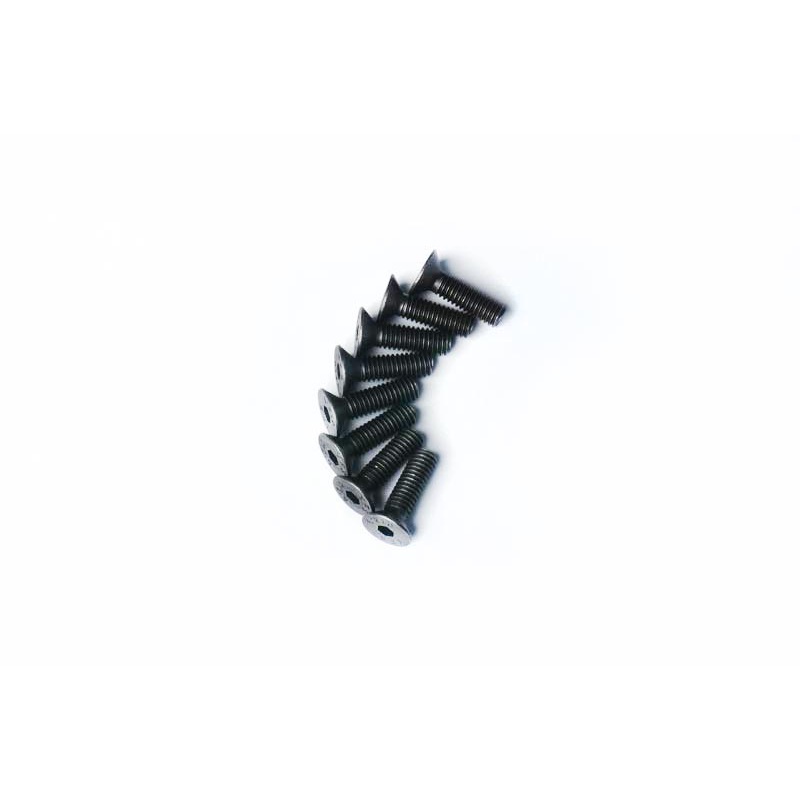 Koswork KOSFS414 4x14mm Flat Head Hex Hardened Steel Screw (w/container) (8)