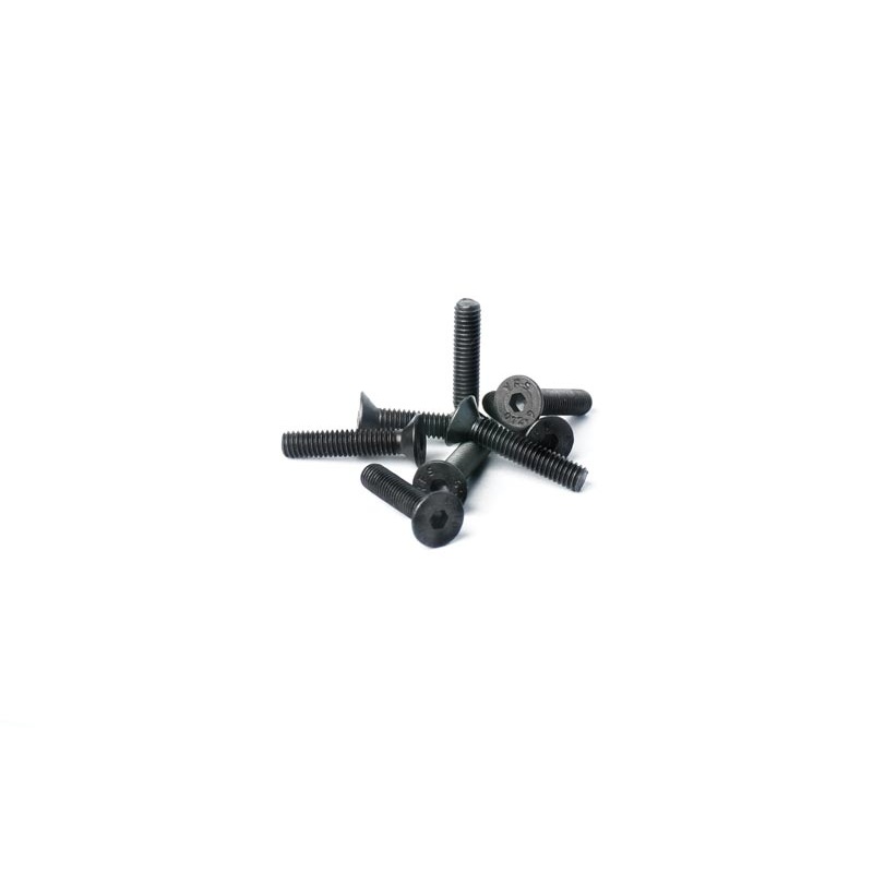 Koswork KOSFS420 4x20mm Flat Head Hex Hardened Steel Screw (8)