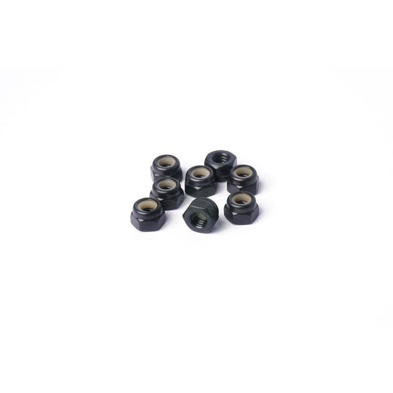 Koswork KOSN1018 M4 Steel Nylon Lock Nuts Black (w/container) (8)