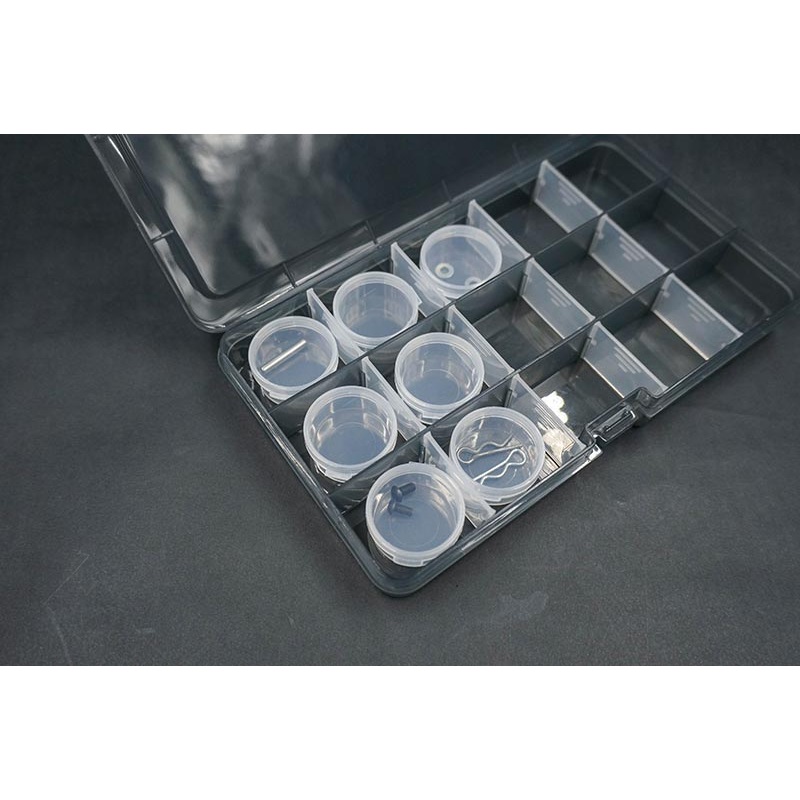 Koswork KOS14011 Clear Round Container (w/lid, ID 25mm, H12mm) (10pcs)