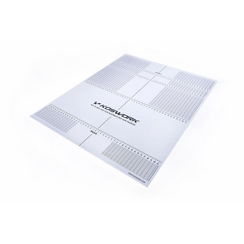 Koswork KOS18009 445x560mm Plastic Decal (for 1/8 Buggy, On-Road Car & Truggy Car Setup Board)